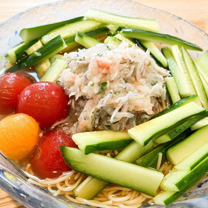 夏を感じよう!さっぱり梅そうめん!